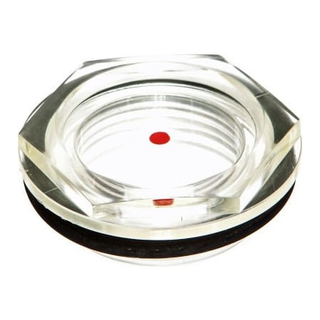 J.W. Winco Plastic Fluid Level Sight Glass - G 3/8" Pipe Thread - J.W. Winco 6311010 TLT-G3/8